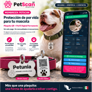 Membresía PetScan Esencial – Plaquita QR